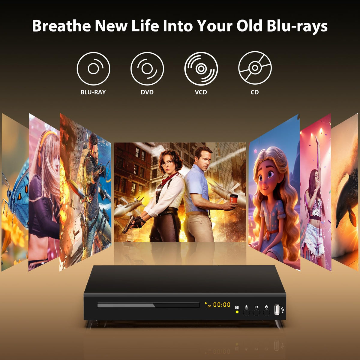 N Nutromo Blu-ray region A playback for select discs.