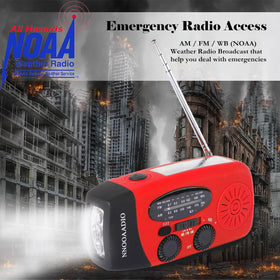 NNOOAADIO used at campsite to receive weather updates and light tasks