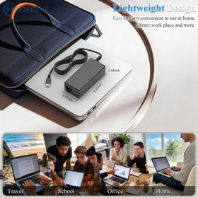 NNQEKBUF 65W USB-C laptop charger copper core cable supports durability and long life.
