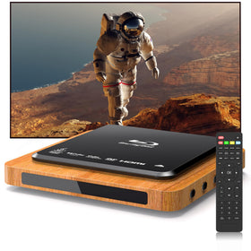 N NUTROMO 1080p Blu-ray player front view delivers crisp home cinema.