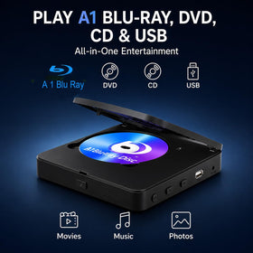 N NUTROMO Blu Ray player HDMI output for modern displays.