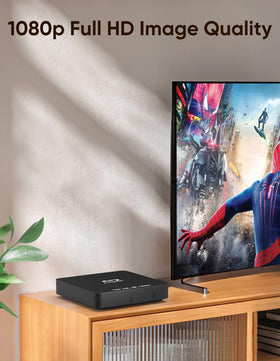 N NUTROMO Blu Ray player on-screen menu for simple navigation.
