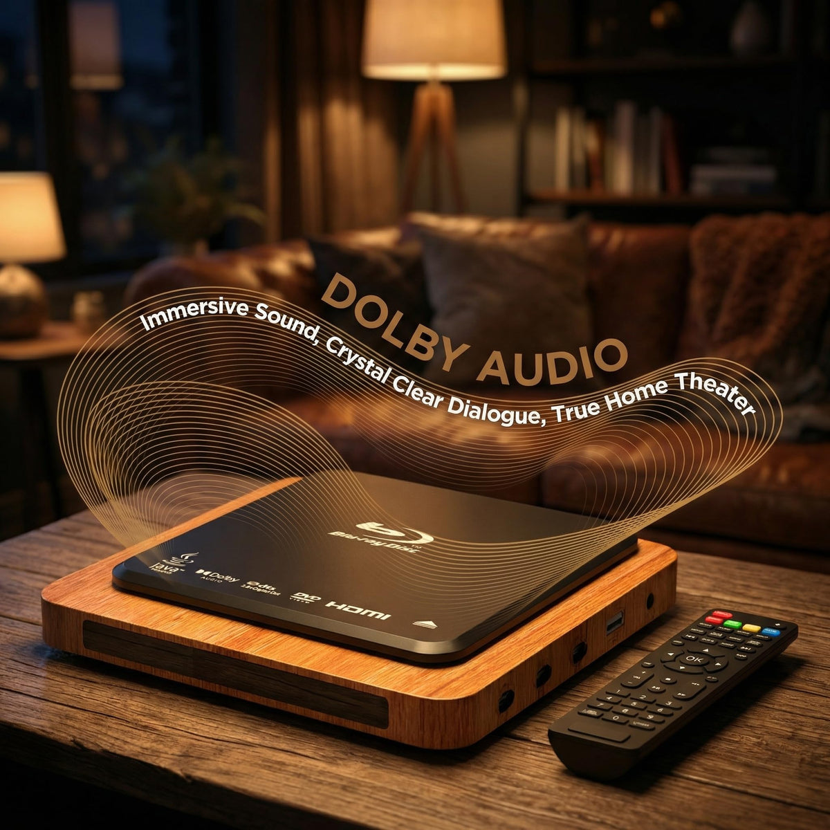 N NUTROMO Blu-ray player USB playback for versatile media from USB drives.