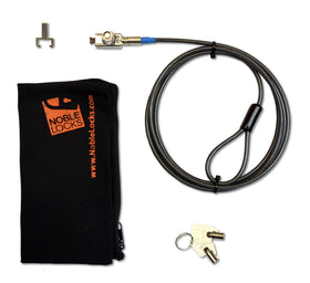 Noble Locks reinforced 6 foot cable with two barrel keys for reliable anchoring