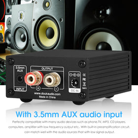 Nobsound 100W amp knob close-up emphasizes smooth volume control