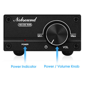 Nobsound 100W amp with TPA3116D2 chip for reliable power delivery