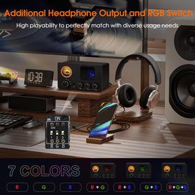 Nobsound Douk Audio glowing tubes add warm ambiance.