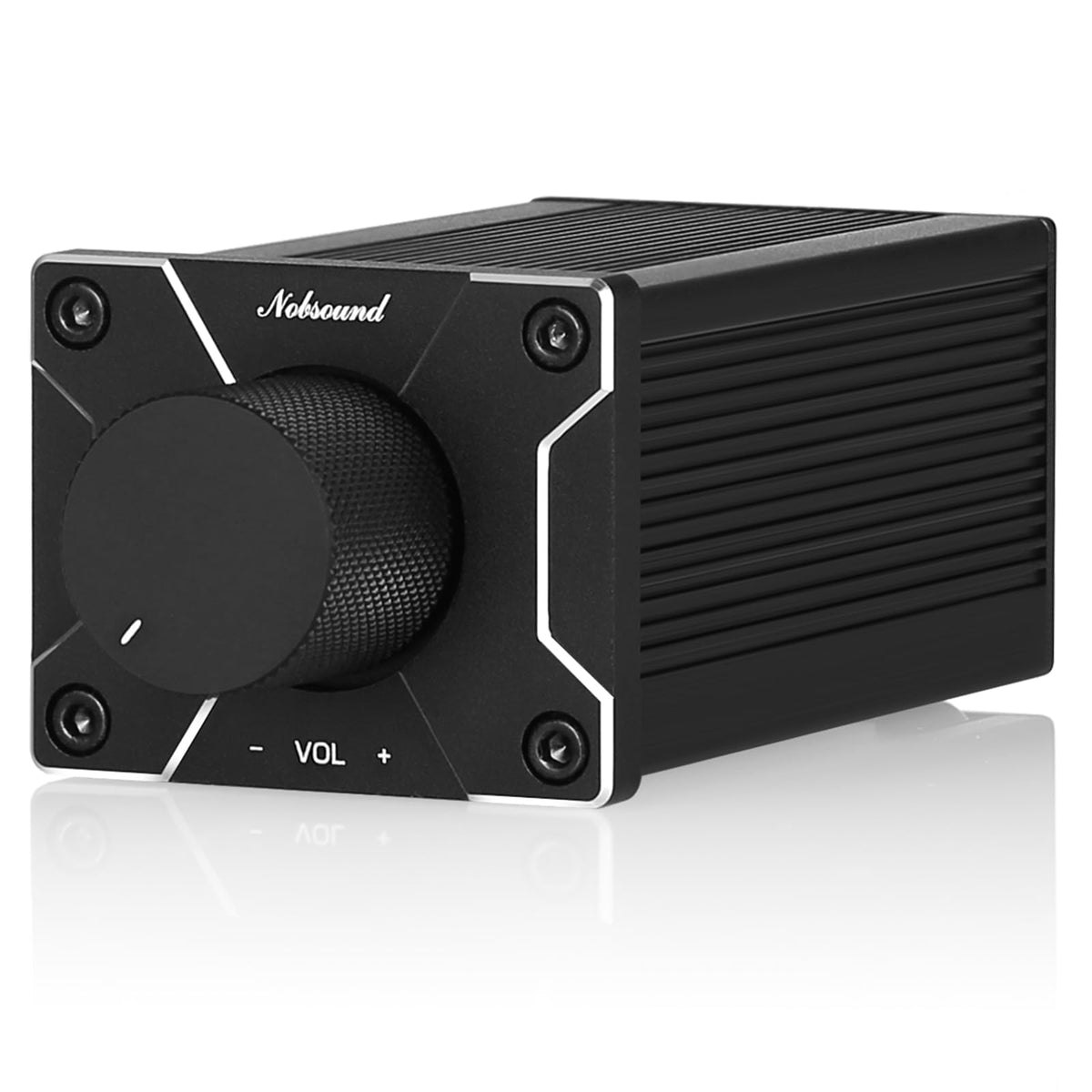 Nobsound front panel showing minimalist controls and clean design benefit: intuitive operation