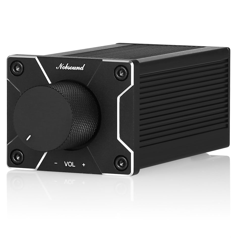 Nobsound front panel showing minimalist controls and clean design benefit: intuitive operation