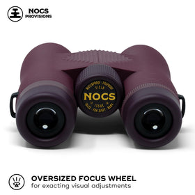 Nocs Provisions Field Issue Compact 10x32 prism closeup highlights Bak4 optics for bright edge-to-edge views