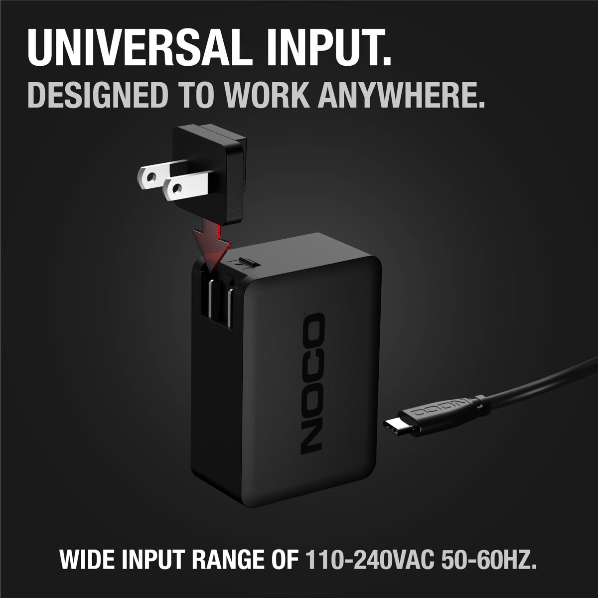 NOCO U65 interchangeable plug adapters for worldwide compatibility