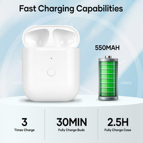 NOCRLG AirPods 550mAh case wireless charging feature demo