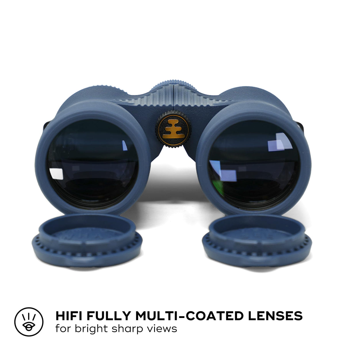Nocs Provisions Field Issue 8x42 close-up on eye relief suitable for eyeglass wearers