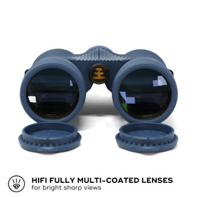 Nocs Provisions Field Issue 8x42 close-up on eye relief suitable for eyeglass wearers