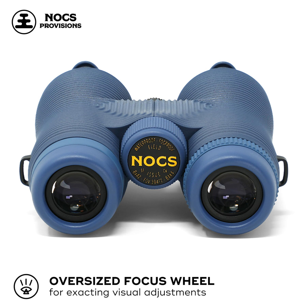 Nocs Provisions Field Issue 8x42 side view showing compact mid-size design for easy carry