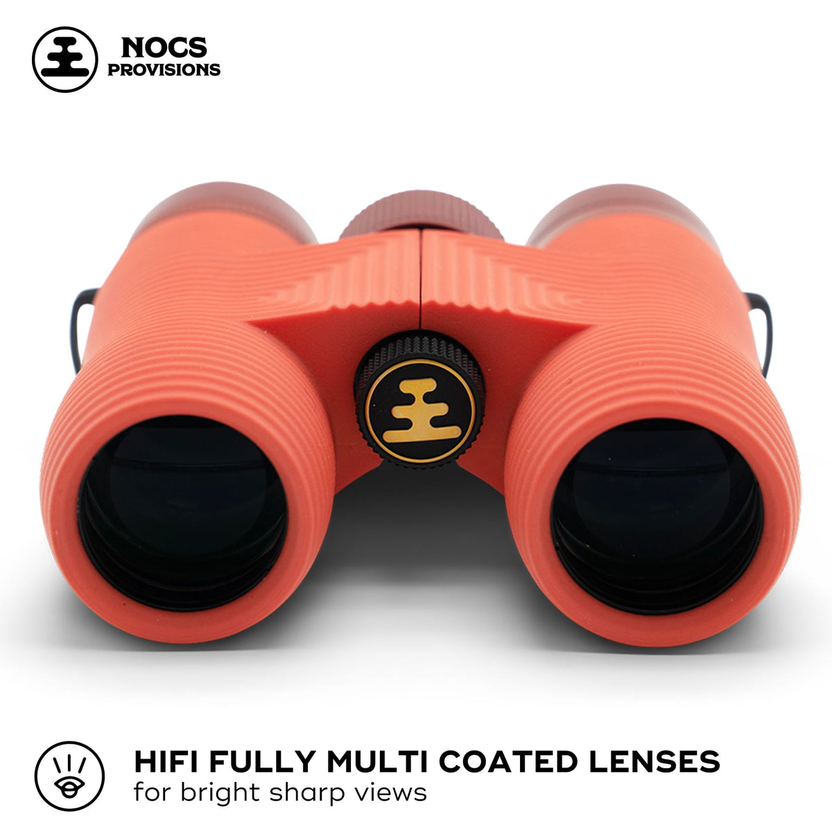 Nocs Provisions Field Issue 8x32 textured grip demonstrates secure handling