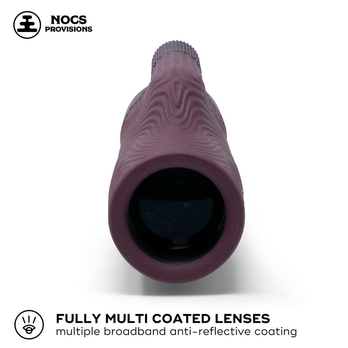Nocs Provisions Field Tube 10x32 with Bak4 prism for crisp color fidelity.