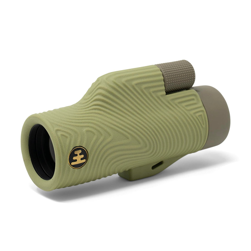 Nocs Provisions Field Tube 10x32 front view for rugged outdoor viewing.
