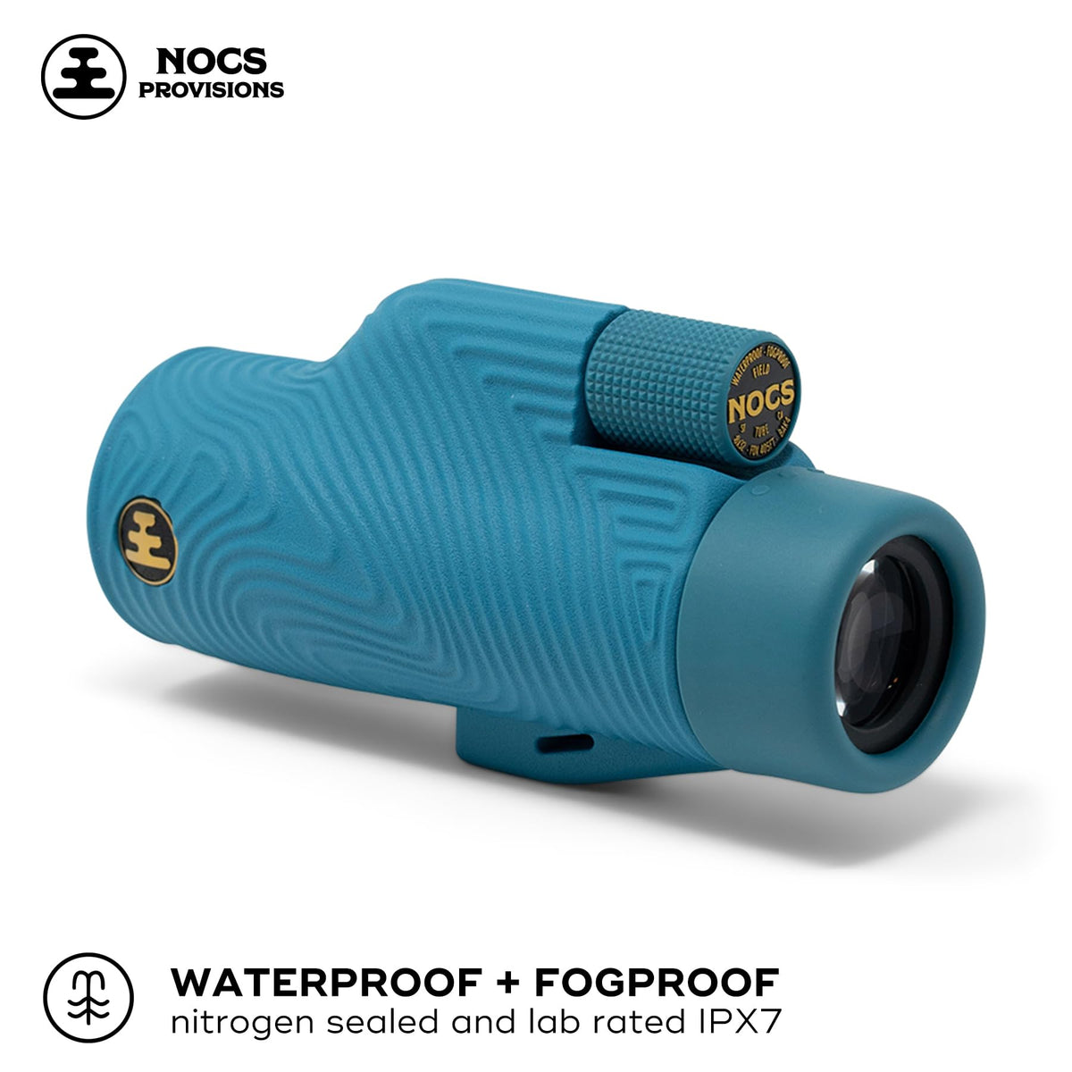 Nocs Provisions Field Tube features rugged Wave Grip for a secure, comfortable hold.
