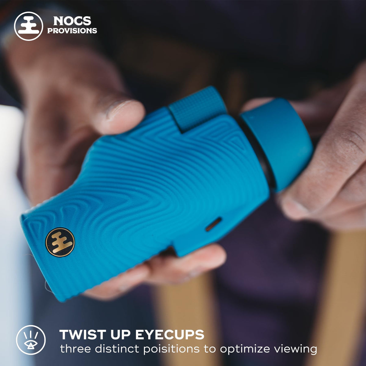Nocs Provisions monocular pairs with smartphones for quick photos and sharing.