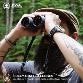 Nocs Provisions Pro Issue 10x42 eyecups adjustable for comfortable viewing