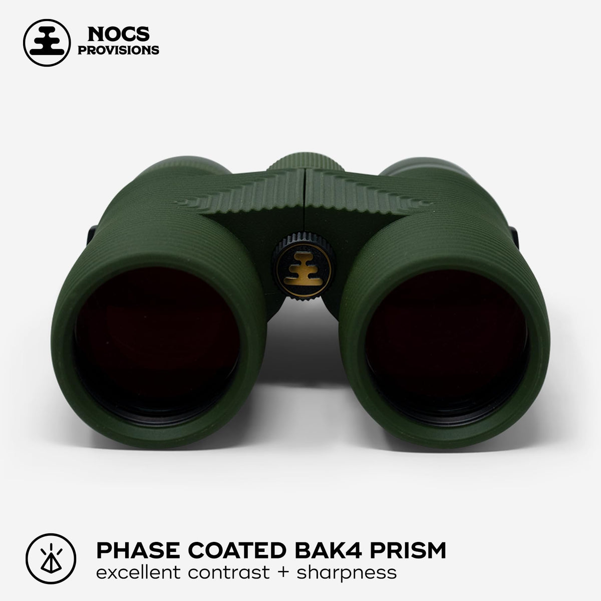 Nocs Provisions Pro Issue 8x42 nitrogen-sealed body to prevent internal fogging