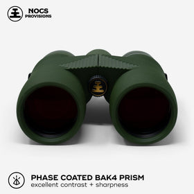 Nocs Provisions Pro Issue 8x42 nitrogen-sealed body to prevent internal fogging
