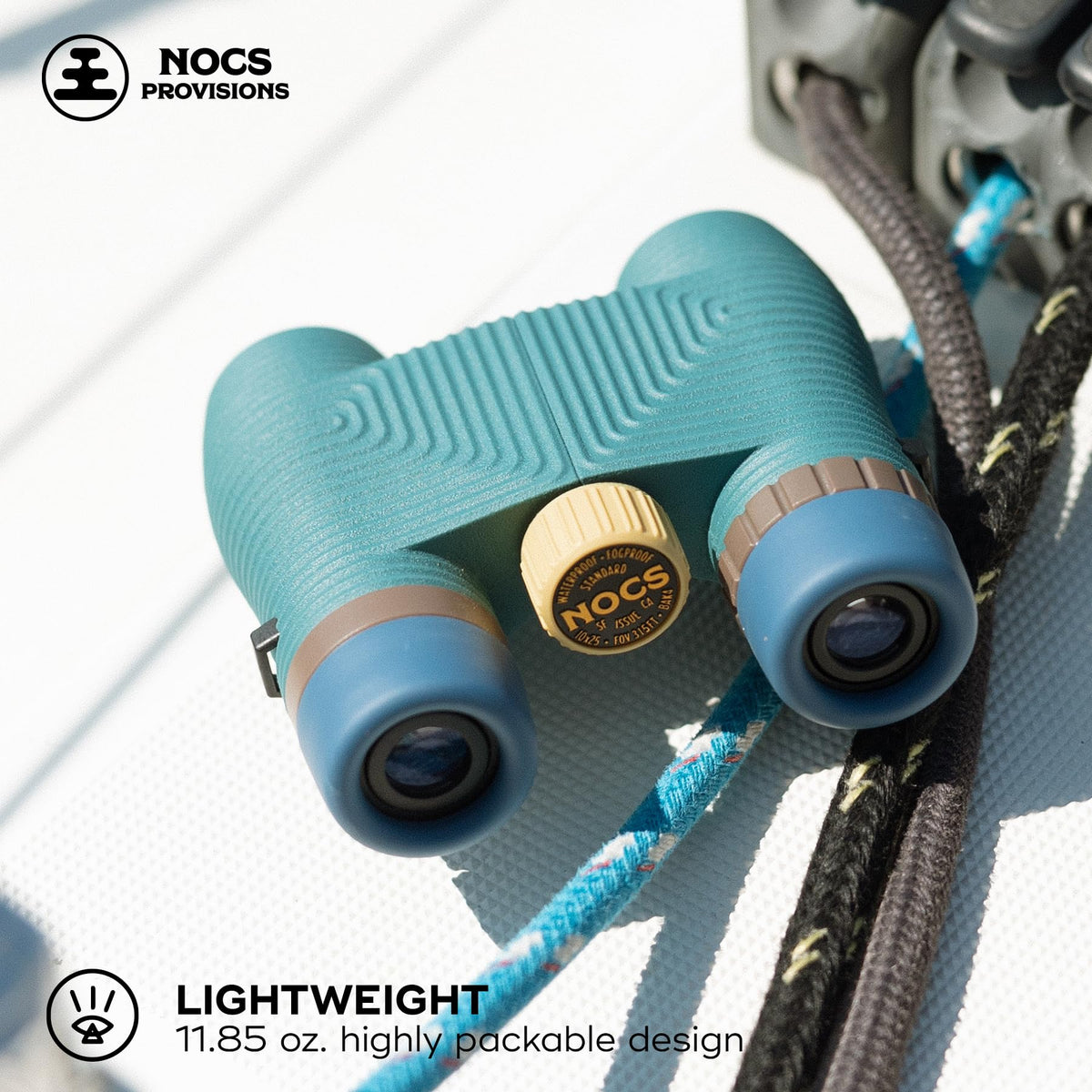 Nocs Provisions binoculars rugged grip for stable handling on rough terrain