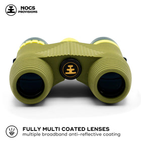 Nocs Provisions Standard Issue binoculars side view, lightweight build supports long hikes and nature strolls.