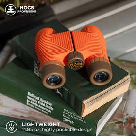 Nocs Provisions 8x25 Bak4 prism binoculars with sharp edge-to-edge clarity.