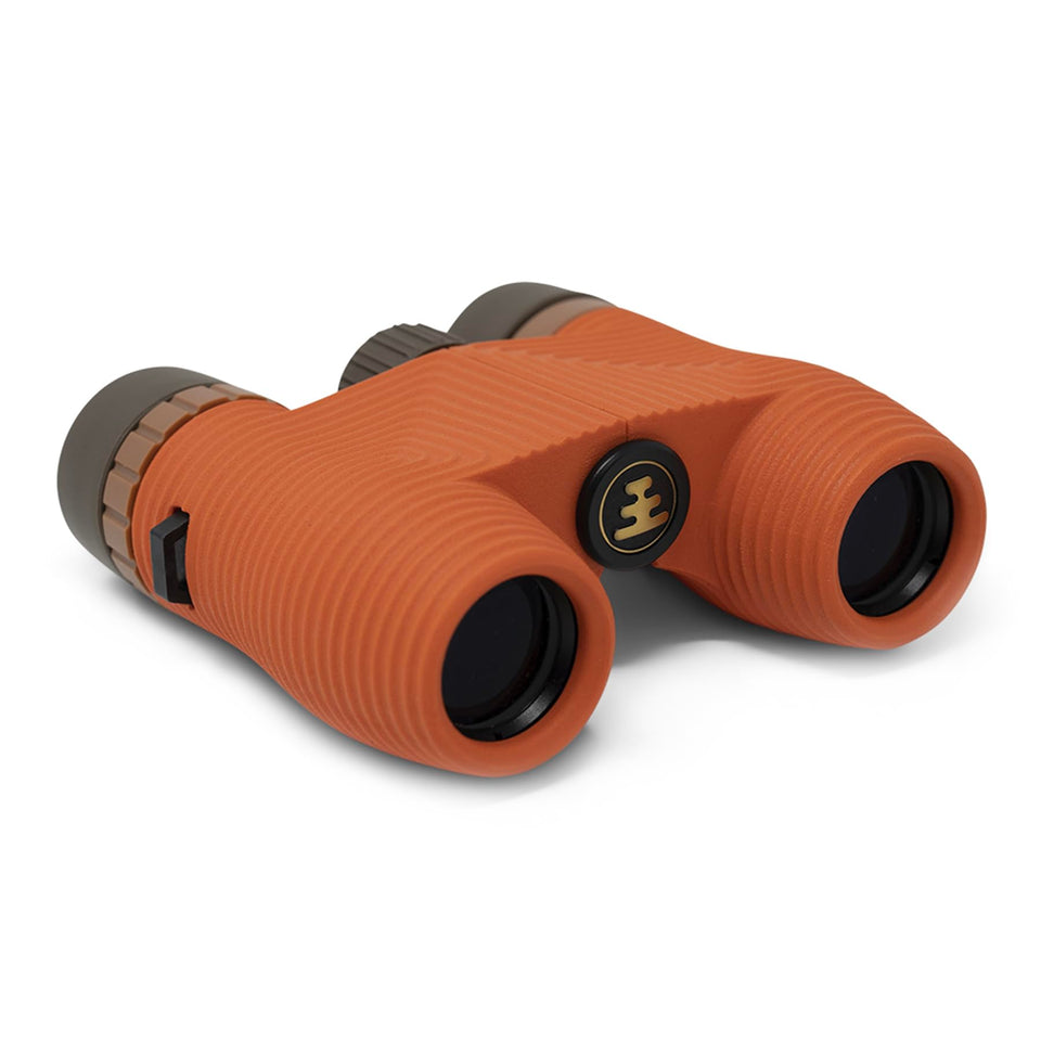 Nocs Provisions Standard Issue 8x25 binoculars front view for field use.