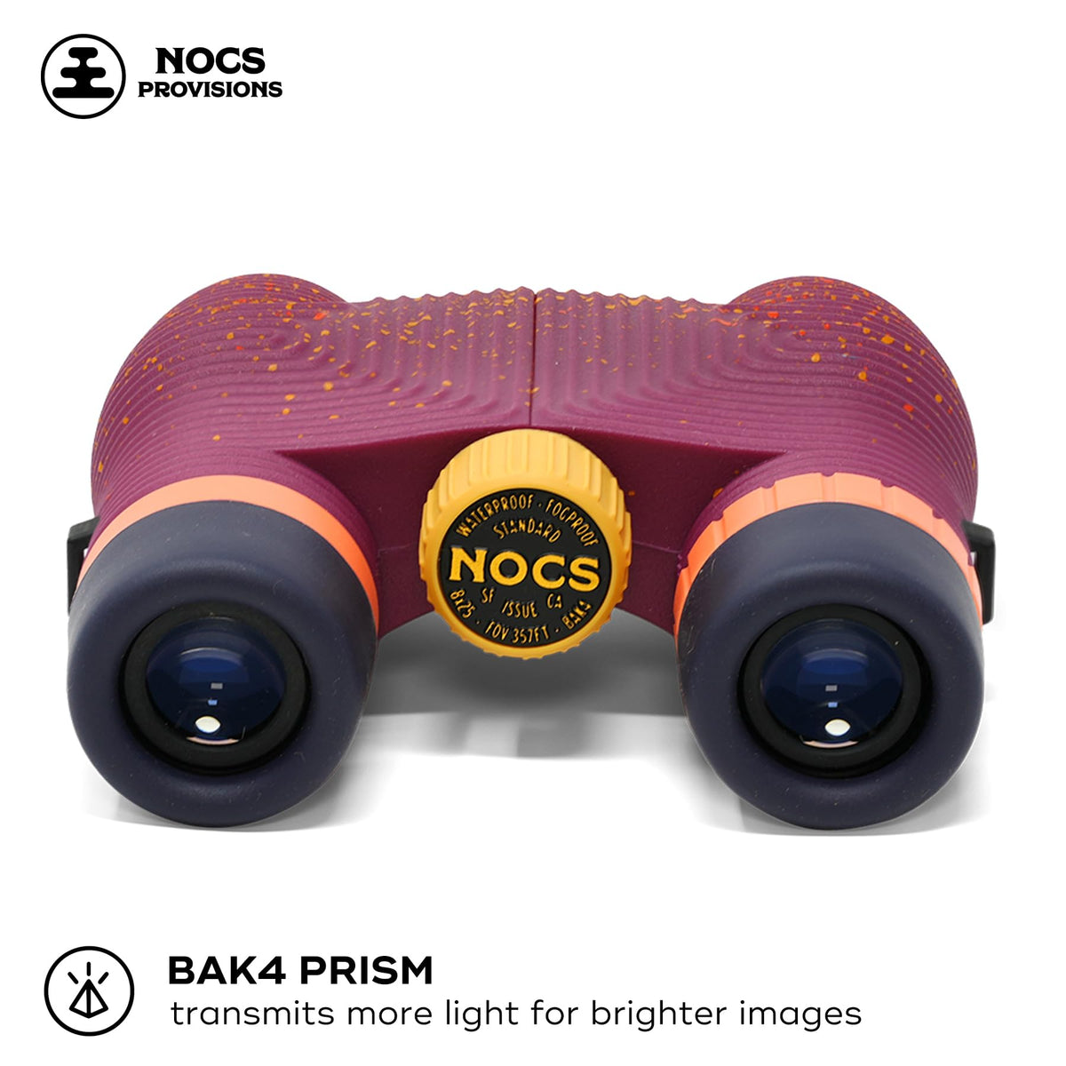 Nocs Provisions IPX7 waterproof and fogproof body stays clear in rain or splashes.