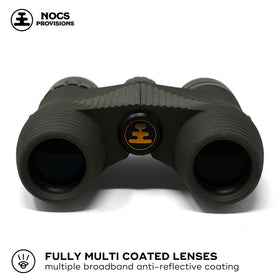 Nocs Provisions Standard Issue 8x25 compact design held for hiking use