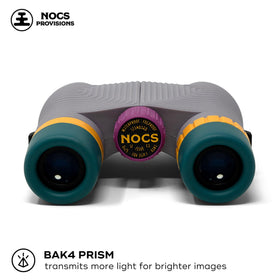 Nocs Provisions 8x25 binoculars are IPX7 waterproof for use in wet conditions.