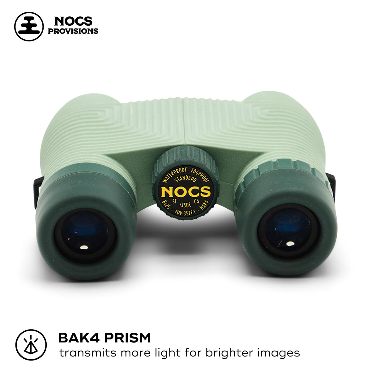 Nocs Provisions fully multi-coated optics deliver edge-to-edge clarity and accurate color.