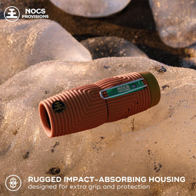 Clip-on carry design for quick access during hiking and travel adventures.
