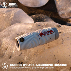 Nocs Provisions Zero Tube rugged body protects optics during outdoor adventures.