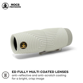 Nocs Provisions Zero Tube waterproof IPX7 design supports viewing in rain.