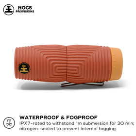 IPX7 waterproof and fogproof design supports observation in rain or humidity.