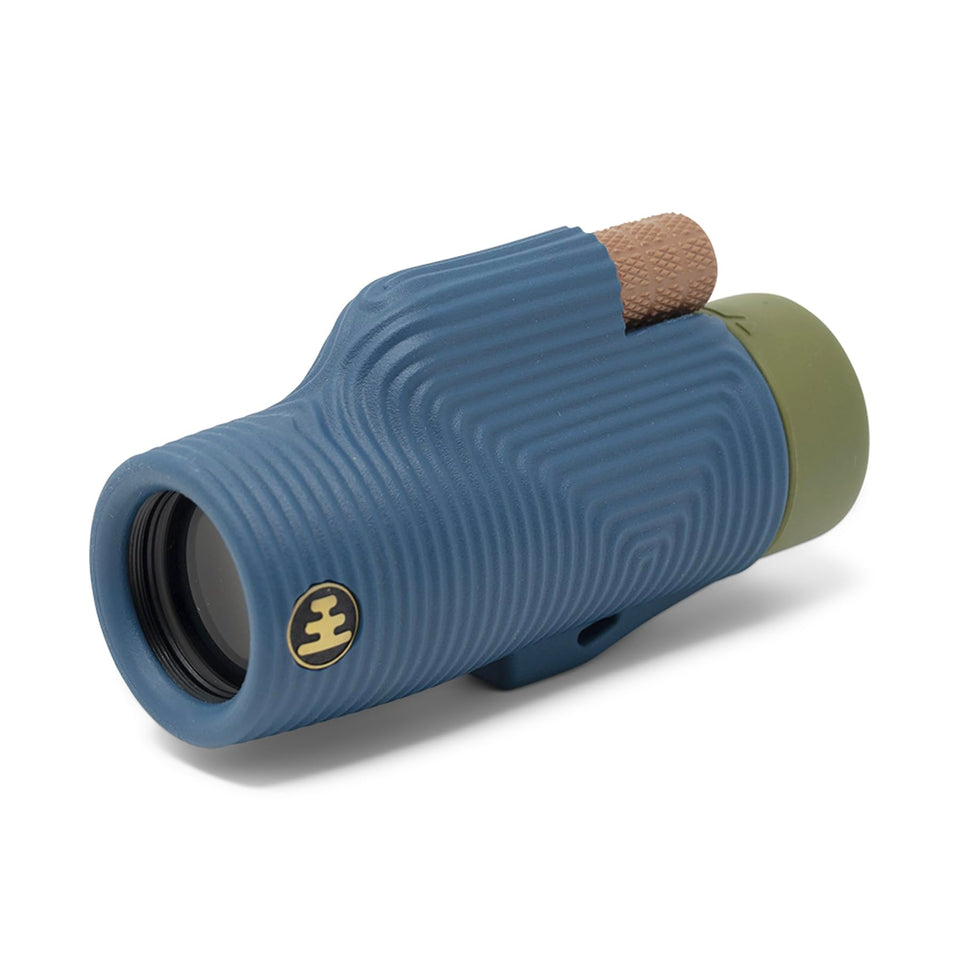 Nocs Provisions Zoom Tube 8x32 close-up of Bak4 prism for bright, edge-to-edge clarity.