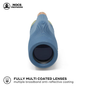 Nocs Provisions Zoom Tube 8x32 compact on-the-go design shown for travel use.