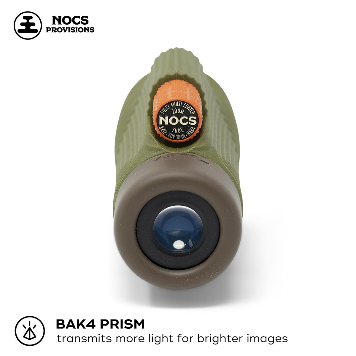 Nocs Provisions Zoom Tube Bak4 prism delivers sharp brightness across the field.