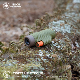 Nocs Provisions Zoom Tube includes a 1/4 inch tripod adapter for steady viewing.