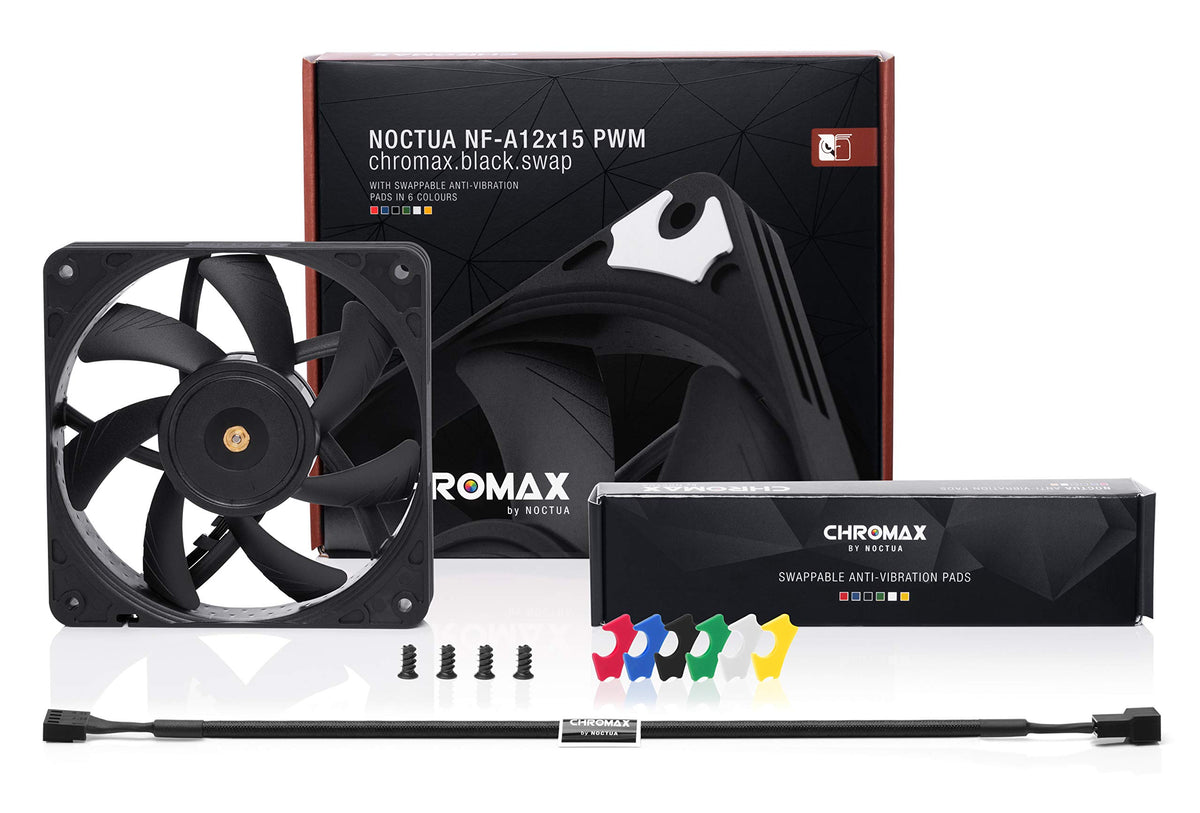 Noctua Chromax Black Swap side profile emphasizing slim 15mm design