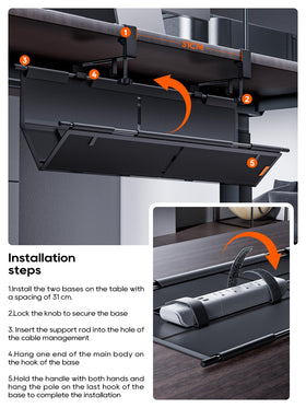 NODOCA bundled cable ties and accessories showing neat cable bundling benefit