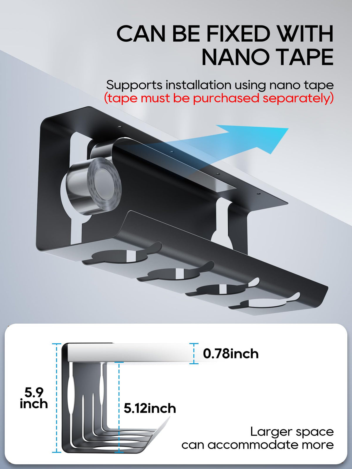 Easy clip-on install in seconds without tools.