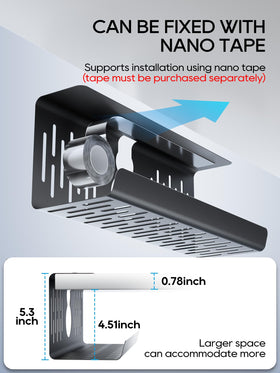NODOCA Under-desk cable tray in a modern office setup for a clean workspace.