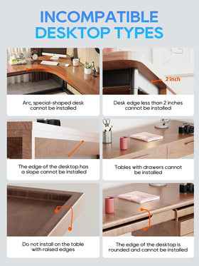 NODOCA two-year warranty on the under-desk cable tray ensures reliable support.