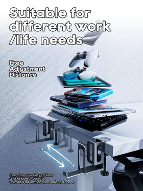 NODOCA vertical laptop stand demonstrates slim footprint saving desk space.