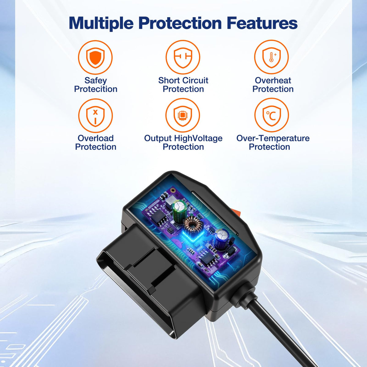 Noekfou mode switch detail enabling ACC or 24/7 parking mode